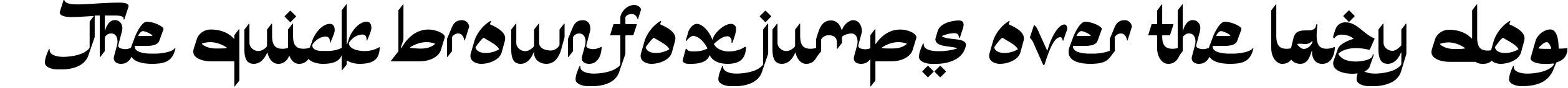 Example 1 of  Font