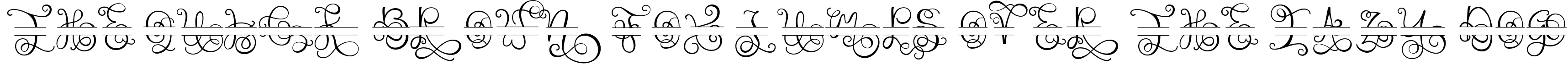 Example 22 of  Font
