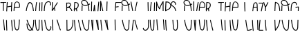 Example 20 of  Font