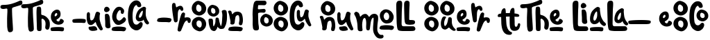 Example 6 of  Font