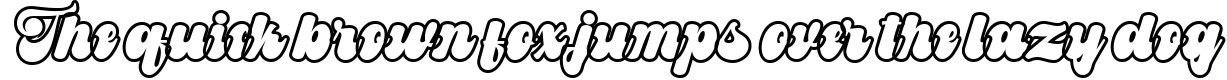 Example 3 of  Font