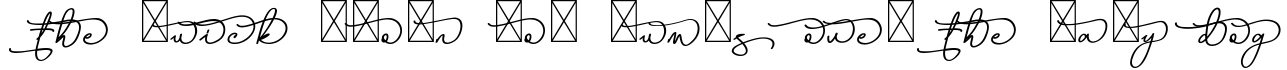 Example 3 of  Font