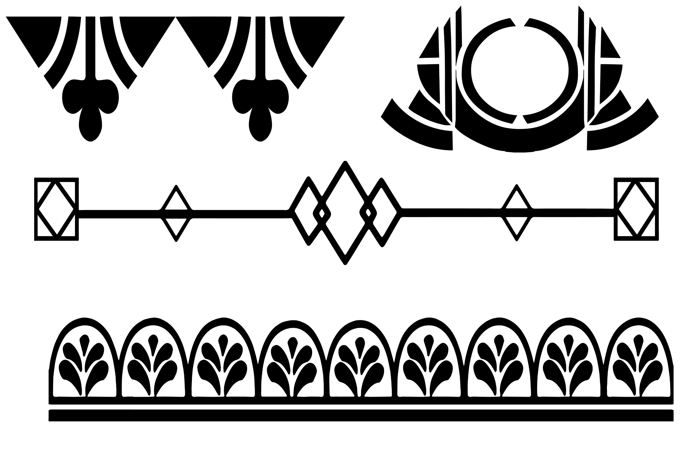 Art Deco Decorative Elements Ai Eps Png Gatsby Style