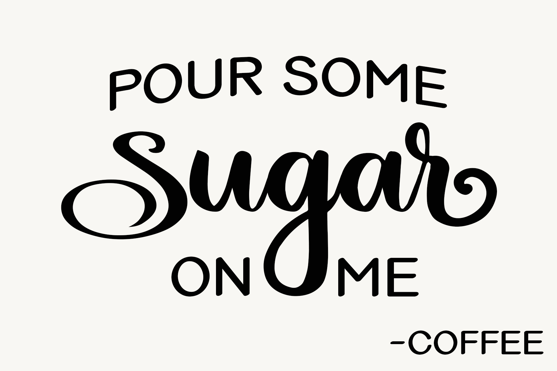 Pour some sugar me