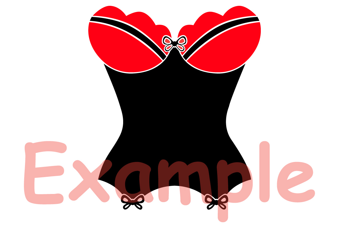 Lingerie Sexy Outline Svg Monogram Cutting Files 754S 66012 SVGs