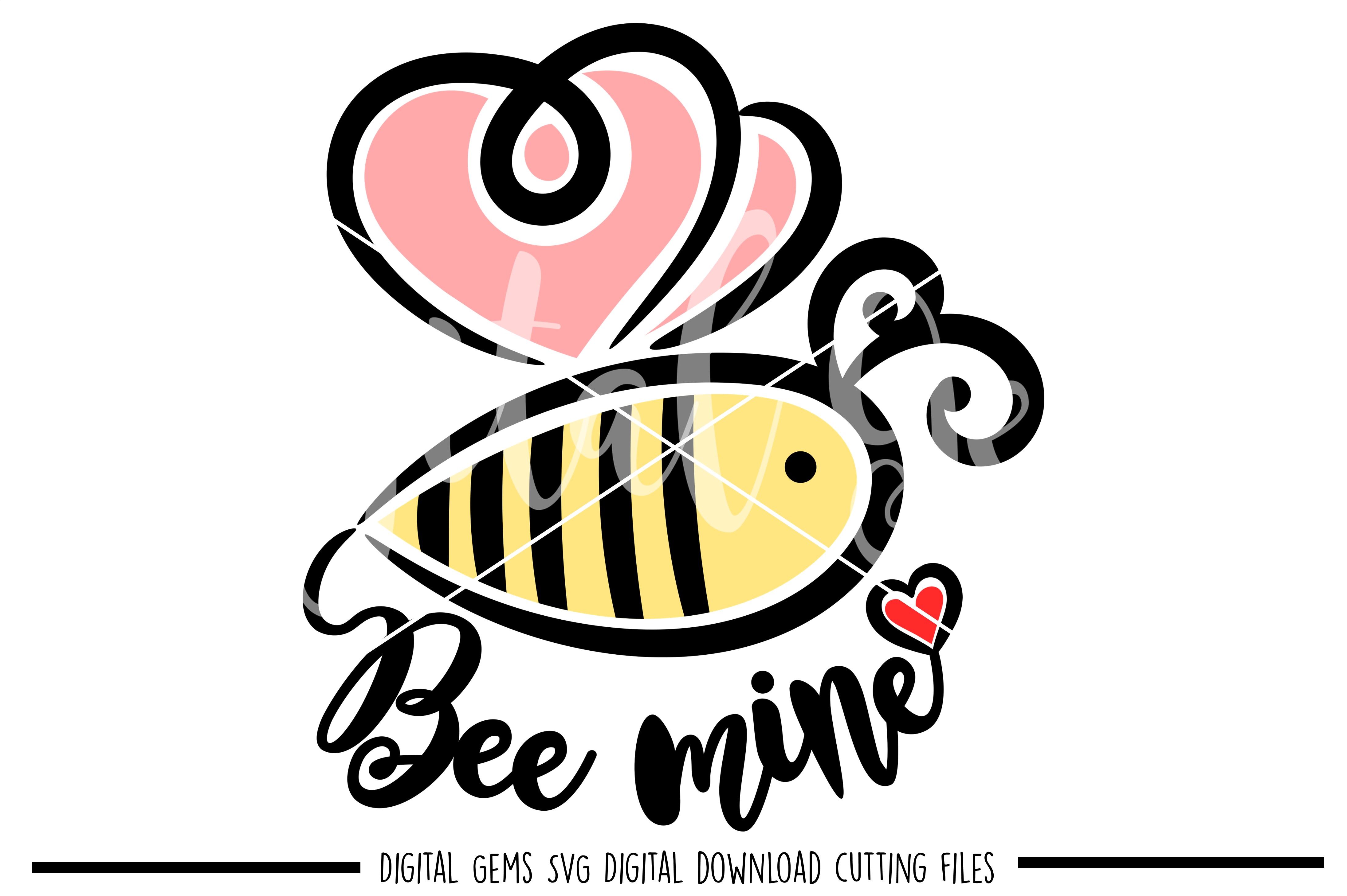 Bee Mine Svg Dxf Eps Png Files