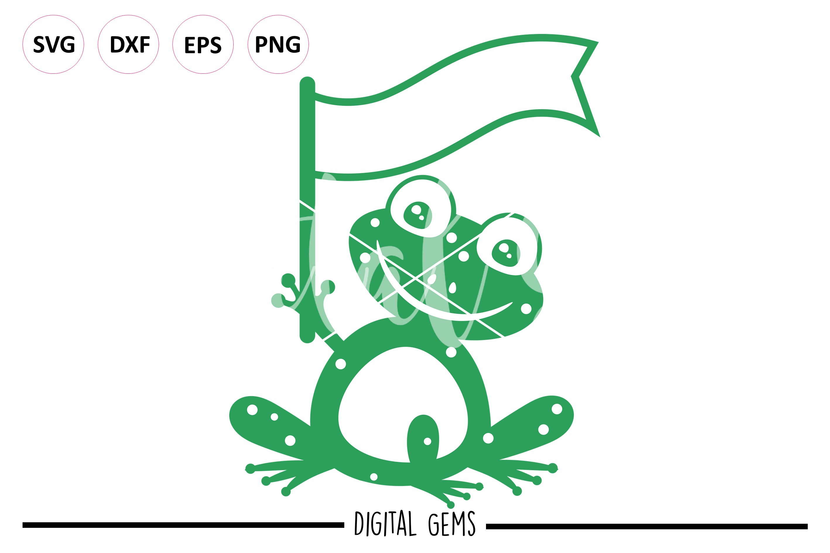 Frog SVG DXF EPS PNG Files