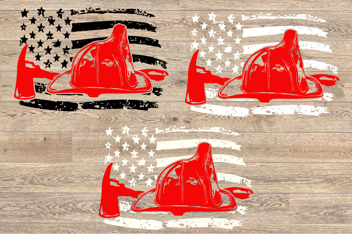 Firefighter Flag Svg Firefighter Svg US Flag Svg 1688S 491513