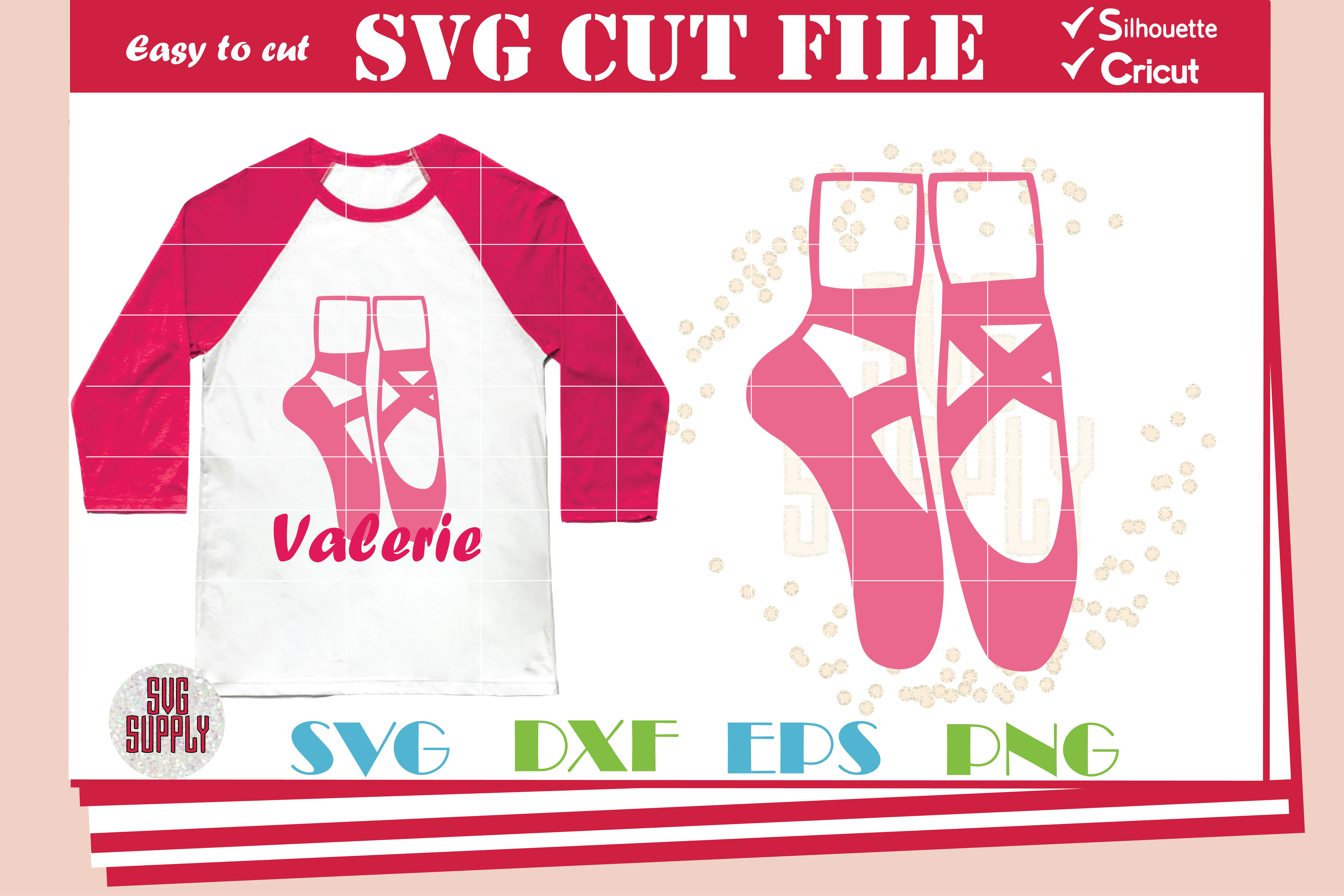 Ballet Shoes SVG Cut File