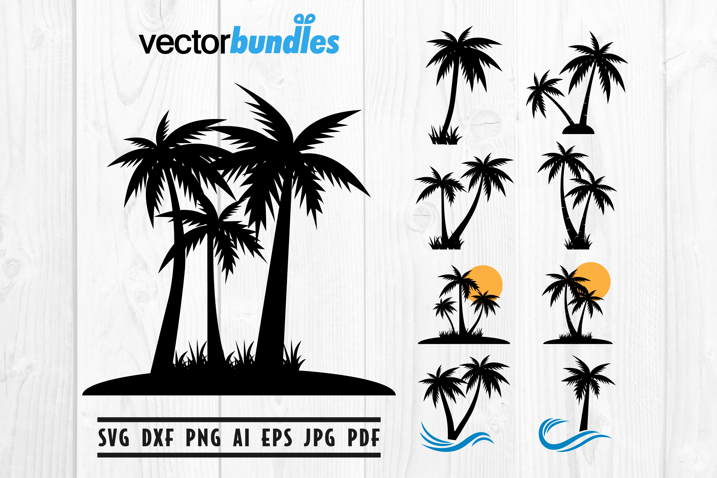 Palm Tree Svg Palm Tree Clipart Cut Files Cricut Silhouette Vector