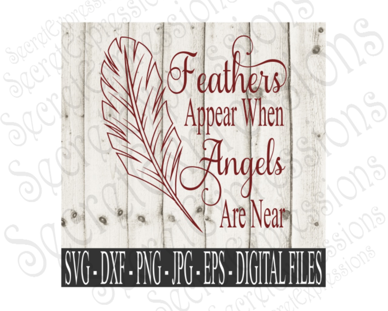 Feathers Appear When Angels Are Near 95702 SVGs Design Bundles