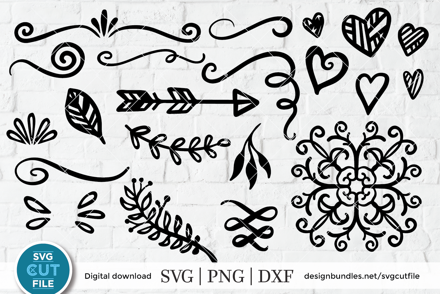 Flourish Svg Swoosh Svg Swashes Svg Swirl Svg Squiggle