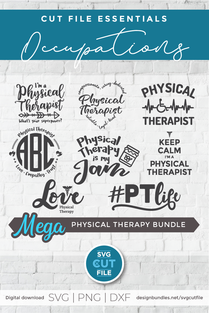 Physical Therapist Svg Bundle Physical Therapy Svg Dxf Png