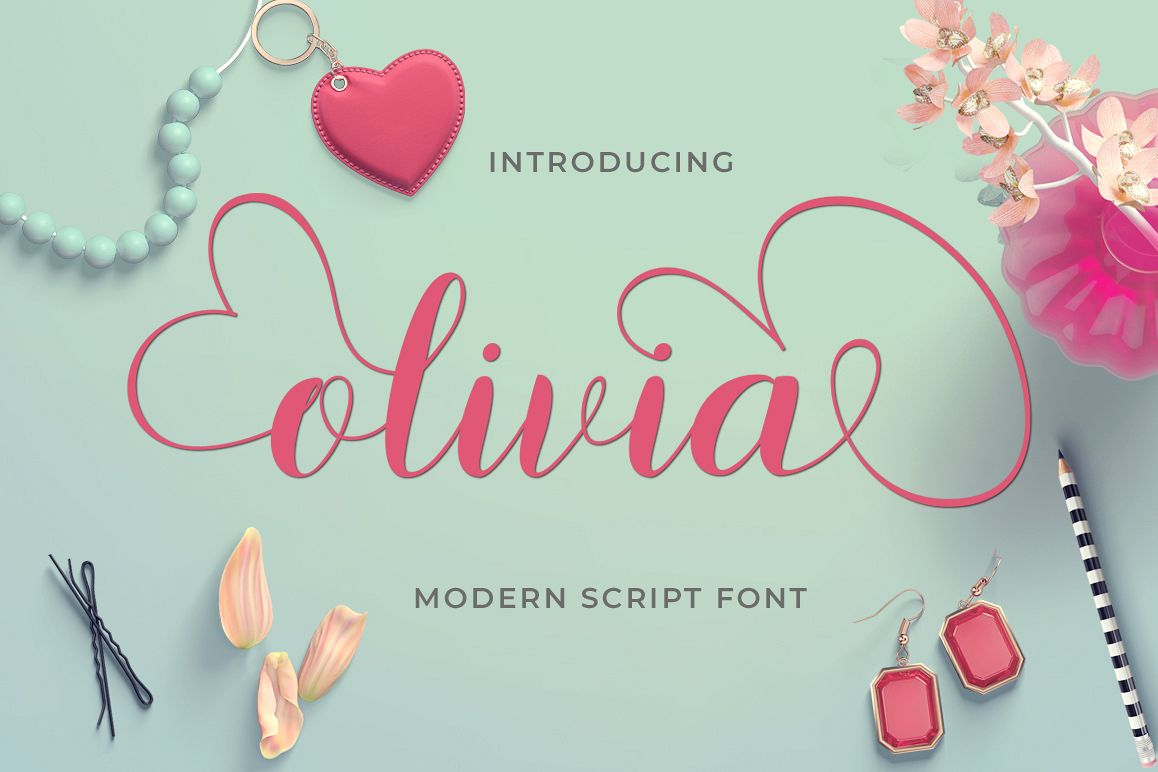 Olivia Script 392860 Calligraphy Font Bundles