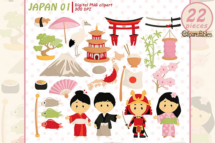 Cute Japan Tradition Clipart Japanese Clip Art Travel Art