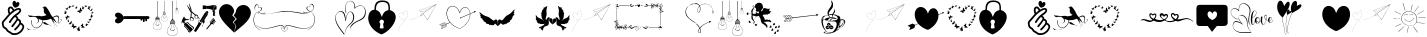 Font preview for History Love