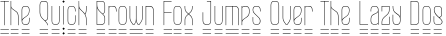 CONICAL CONDENSED Thin Underlin preview for CONICAL CONDENSED FONT