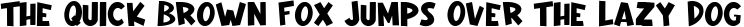 Font preview for Quick Thunder - Comic Display Font