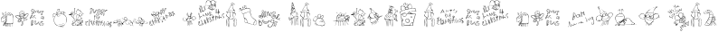 Font preview for DB Buggy Christmas