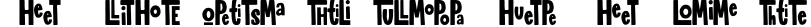 PlaytimeLigatures-Regular preview for Playtime Font