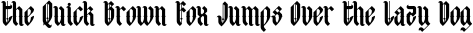 Font preview for Migrane - Blackletter Font