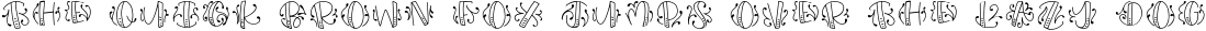 Font preview for Monobam - Round Monogram Font