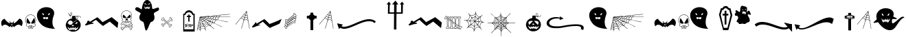 Font preview for Halloween Island