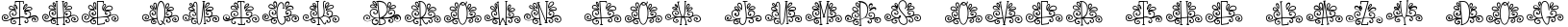 Font preview for A Silly Doodle Monogram Monoline