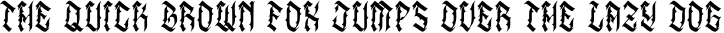 Font preview for Vergaoh | All Caps Blackletter Font