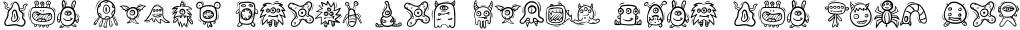 Monster Doodle preview for MonsterDoodle Font