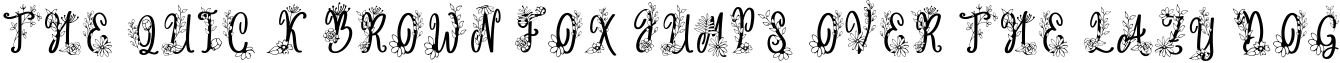 Font preview for Angelina Monogram