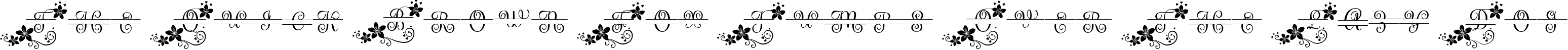 Font preview for Bouquet Script