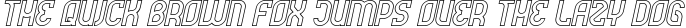 Futrons Outline Italic preview for Futrons