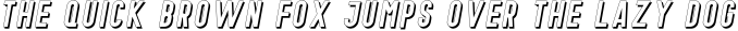 GotchaShadowSpacious-Italic preview for Gotcha Typeface