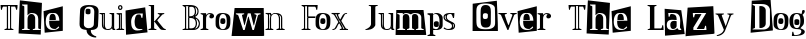 Font preview for LD Blackout