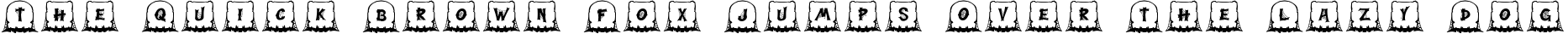 Font preview for Tomb Head Monogram Halloween Font