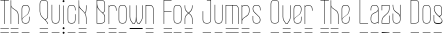 CONICAL CONDENSED Thin Underlin preview for CONICAL CONDENSED FONT
