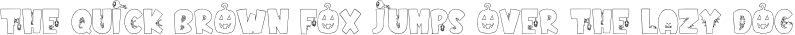 Spider Corner - Outline preview for Spider Corner - Spooky Halloween Font