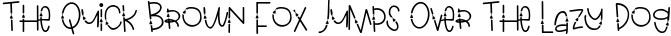 Font preview for ZP Merry Moonshoe