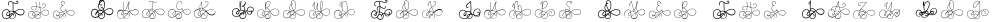 Font preview for Hairline Monogram Font - Bold Version Included