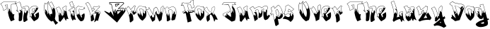 Font preview for Rocker Rusher