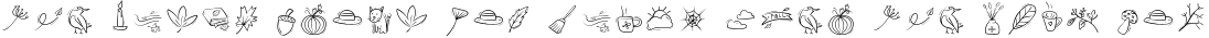 Font preview for FallSeasonDingbat Font