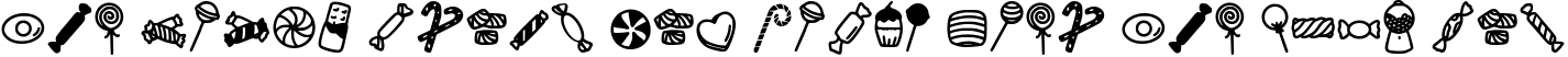 Font preview for Hallow Candies