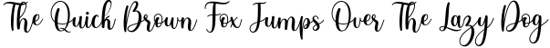 Font preview for Samantha Calligraphy
