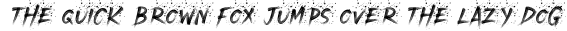 Font preview for Rough Creepy Font