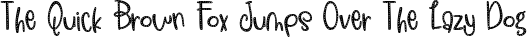 Font preview for ZP Snogberry Merry