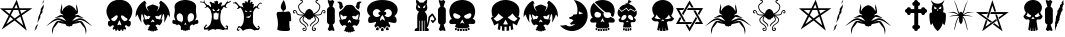 HalloweenbolsSymbols preview for Symbols Font Collection - 450 Elements