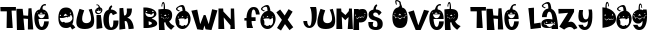 Font preview for ZP Jumping Jack