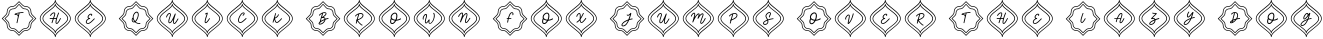 Font preview for Omar Ramadan Monogram