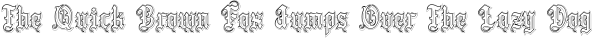 Font preview for Brosel - Chicano Old Englis Font